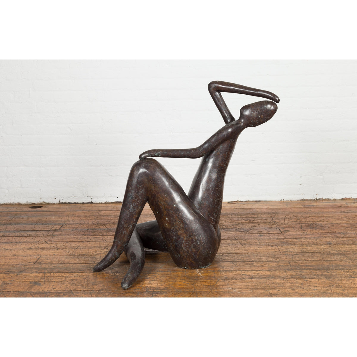 Modern Abstract Woman Bronze Sculpture-14. Asian & Chinese Furniture, Art, Antiques, Vintage Home Décor for sale at FEA Home