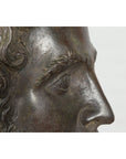 Greco Roman Bronze Tabletop Head Sculpture-11. Asian & Chinese Furniture, Art, Antiques, Vintage Home Décor for sale at FEA Home