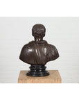 Bronze Bust of Roman Emperor Caesar Augustus-14. Asian & Chinese Furniture, Art, Antiques, Vintage Home Décor for sale at FEA Home