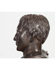 Bronze Bust of Roman Emperor Caesar Augustus-16. Asian & Chinese Furniture, Art, Antiques, Vintage Home Décor for sale at FEA Home