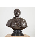 Bronze Bust of Roman Emperor Caesar Augustus-17. Asian & Chinese Furniture, Art, Antiques, Vintage Home Décor for sale at FEA Home