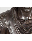 Bronze Bust of Roman Emperor Caesar Augustus-18. Asian & Chinese Furniture, Art, Antiques, Vintage Home Décor for sale at FEA Home