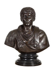 Bronze Bust of Roman Emperor Caesar Augustus-19. Asian & Chinese Furniture, Art, Antiques, Vintage Home Décor for sale at FEA Home