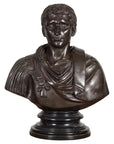 Bronze Bust of Roman Emperor Caesar Augustus-11. Asian & Chinese Furniture, Art, Antiques, Vintage Home Décor for sale at FEA Home