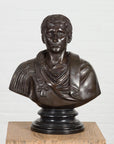 Bronze Bust of Roman Emperor Caesar Augustus-1. Asian & Chinese Furniture, Art, Antiques, Vintage Home Décor for sale at FEA Home