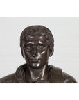 Bronze Bust of Roman Emperor Caesar Augustus-3. Asian & Chinese Furniture, Art, Antiques, Vintage Home Décor for sale at FEA Home