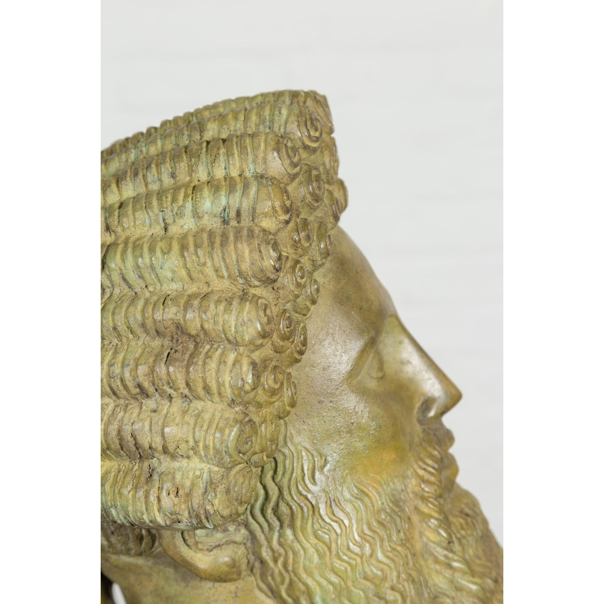 Bronze Hermes Bust Sculpture-15. Asian & Chinese Furniture, Art, Antiques, Vintage Home Décor for sale at FEA Home
