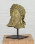 Bronze Hermes Bust Sculpture-3. Asian & Chinese Furniture, Art, Antiques, Vintage Home Décor for sale at FEA Home