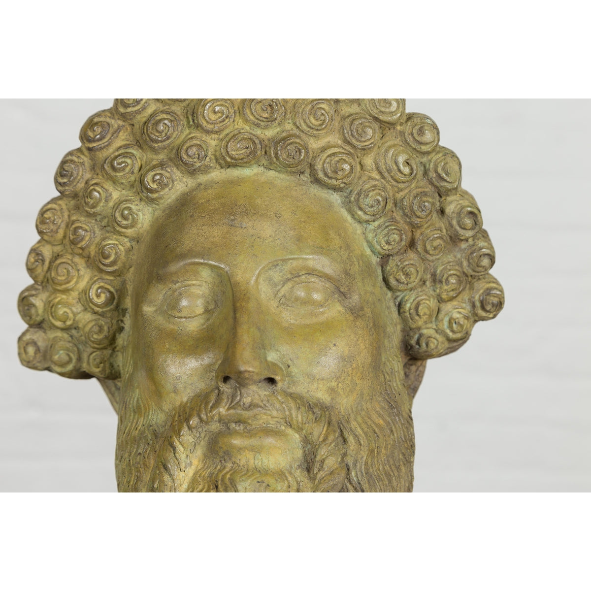 Bronze Hermes Bust Sculpture-6. Asian & Chinese Furniture, Art, Antiques, Vintage Home Décor for sale at FEA Home