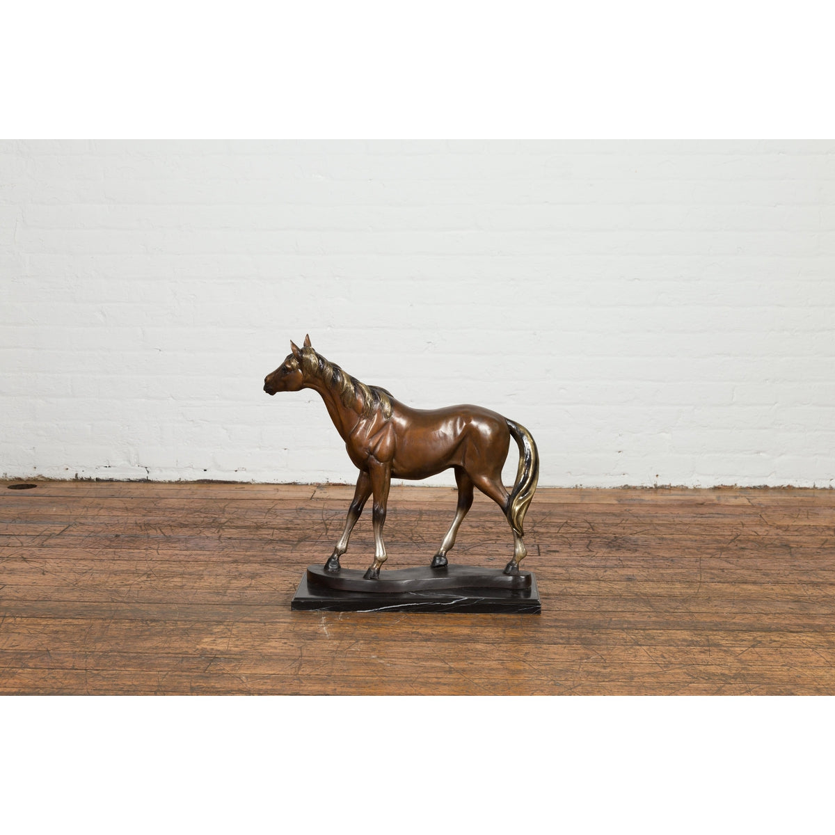 Contemporary Bronze Horse Tabletop Sculpture-3. Asian & Chinese Furniture, Art, Antiques, Vintage Home Décor for sale at FEA Home