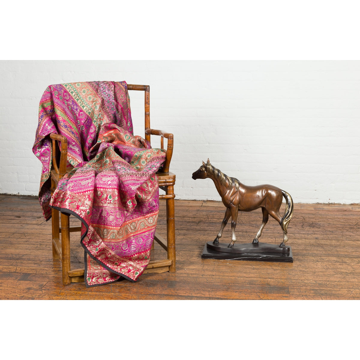 Contemporary Bronze Horse Tabletop Sculpture-4. Asian & Chinese Furniture, Art, Antiques, Vintage Home Décor for sale at FEA Home