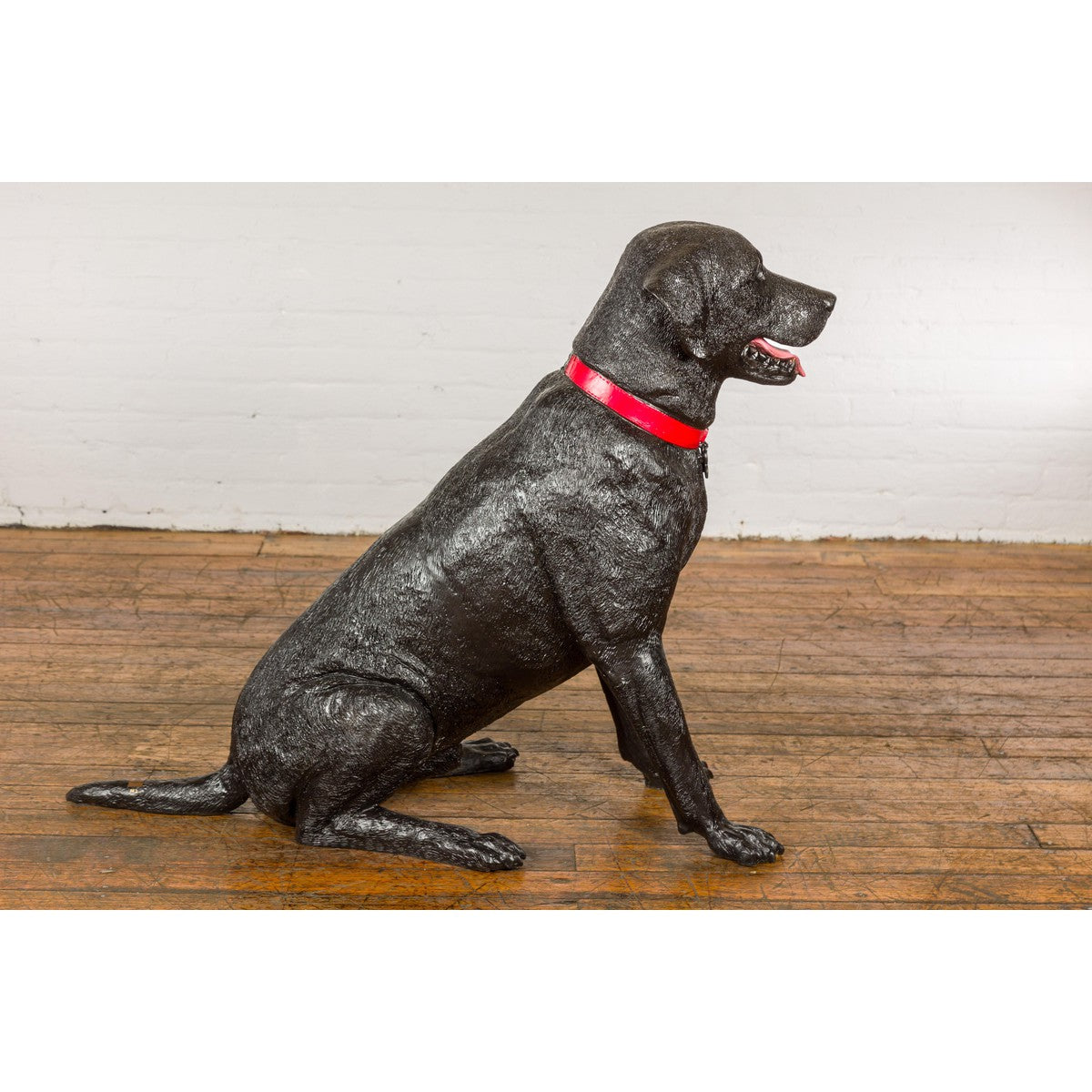 Life-size Bronze Dog Statue of a Pet Labrador-13. Asian & Chinese Furniture, Art, Antiques, Vintage Home Décor for sale at FEA Home