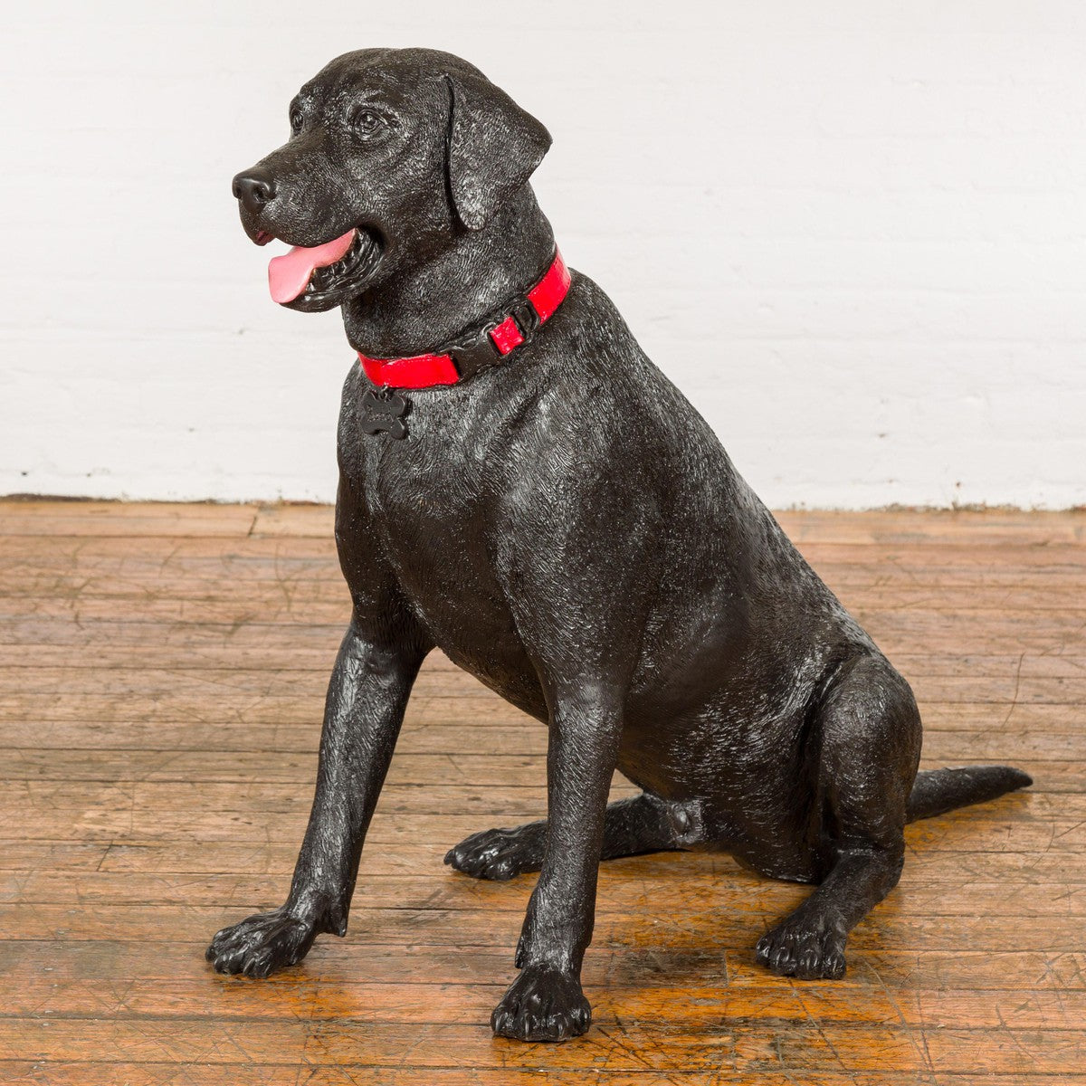 Life-size Bronze Dog Statue of a Pet Labrador-3. Asian & Chinese Furniture, Art, Antiques, Vintage Home Décor for sale at FEA Home