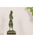 Tabletop Bronze Statue of a Rearing Horse on Custom Marble Base-11. Asian & Chinese Furniture, Art, Antiques, Vintage Home Décor for sale at FEA Home
