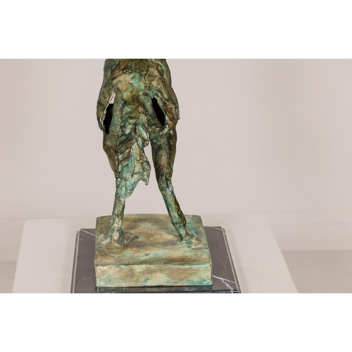 Tabletop Bronze Statue of a Rearing Horse on Custom Marble Base-12. Asian & Chinese Furniture, Art, Antiques, Vintage Home Décor for sale at FEA Home