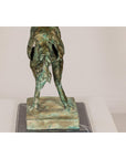 Tabletop Bronze Statue of a Rearing Horse on Custom Marble Base-12. Asian & Chinese Furniture, Art, Antiques, Vintage Home Décor for sale at FEA Home