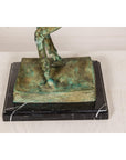 Tabletop Bronze Statue of a Rearing Horse on Custom Marble Base-13. Asian & Chinese Furniture, Art, Antiques, Vintage Home Décor for sale at FEA Home