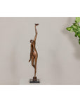 Bronze Tabletop Statuette Depicting an Abstract Inspired Woman on Marble Base-16. Asian & Chinese Furniture, Art, Antiques, Vintage Home Décor for sale at FEA Home