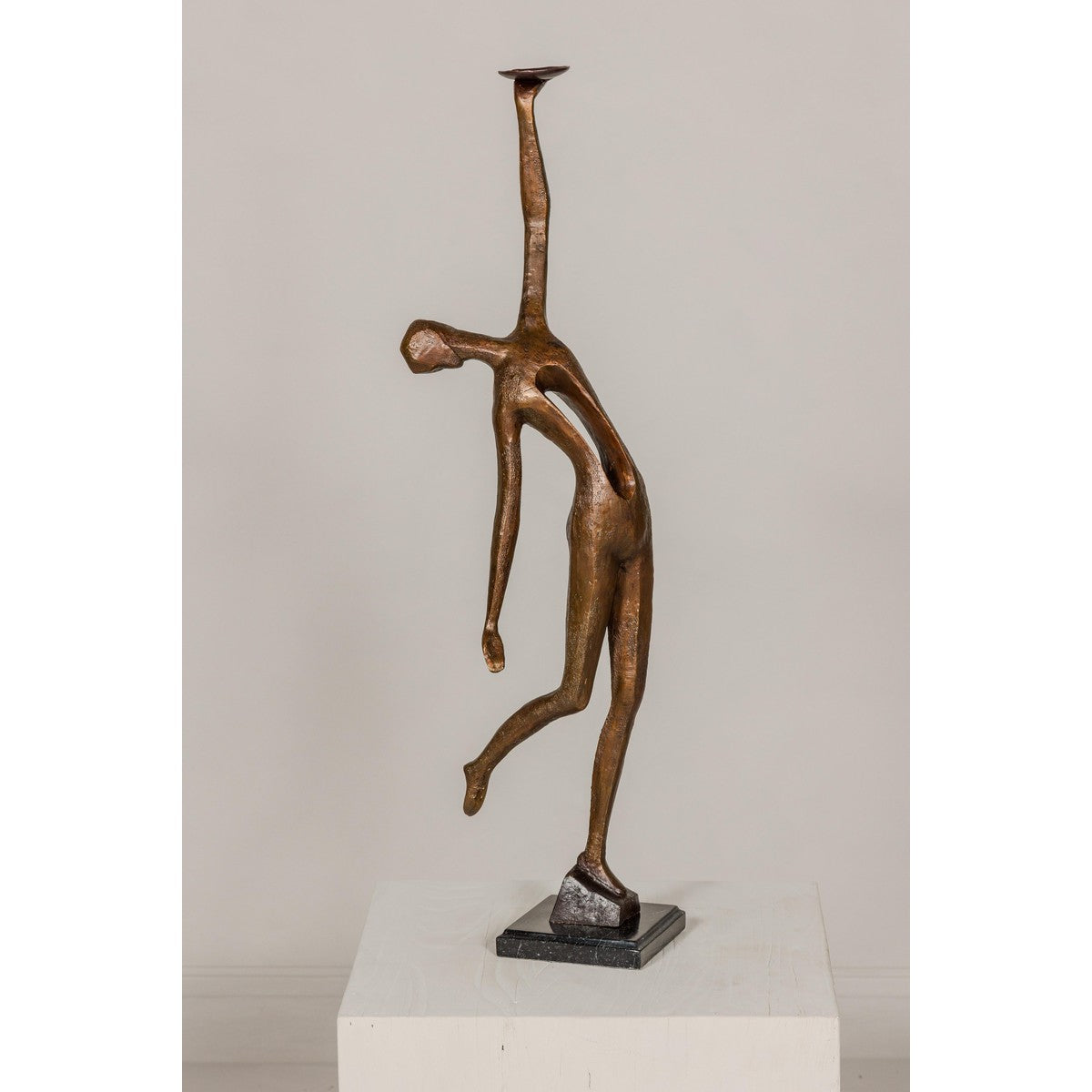 Bronze Tabletop Statuette Depicting an Abstract Inspired Woman on Marble Base-5. Asian & Chinese Furniture, Art, Antiques, Vintage Home Décor for sale at FEA Home