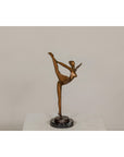 Contemporary Bronze Tabletop Abstract Ballerina Statue-10. Asian & Chinese Furniture, Art, Antiques, Vintage Home Décor for sale at FEA Home