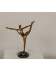 Contemporary Bronze Tabletop Abstract Ballerina Statue-11. Asian & Chinese Furniture, Art, Antiques, Vintage Home Décor for sale at FEA Home