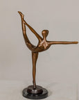 Contemporary Bronze Tabletop Abstract Ballerina Statue-15. Asian & Chinese Furniture, Art, Antiques, Vintage Home Décor for sale at FEA Home