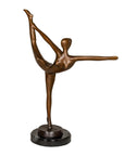 Contemporary Bronze Tabletop Abstract Ballerina Statue-16. Asian & Chinese Furniture, Art, Antiques, Vintage Home Décor for sale at FEA Home