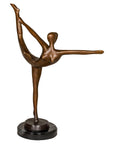 Contemporary Bronze Tabletop Abstract Ballerina Statue-1. Asian & Chinese Furniture, Art, Antiques, Vintage Home Décor for sale at FEA Home