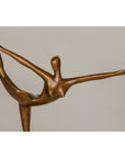Contemporary Bronze Tabletop Abstract Ballerina Statue-5. Asian & Chinese Furniture, Art, Antiques, Vintage Home Décor for sale at FEA Home