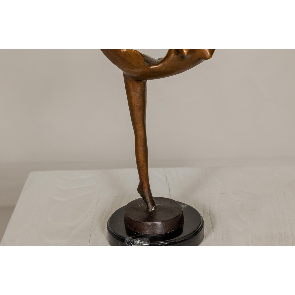 Contemporary Bronze Tabletop Abstract Ballerina Statue-7. Asian & Chinese Furniture, Art, Antiques, Vintage Home Décor for sale at FEA Home