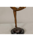 Contemporary Bronze Tabletop Abstract Ballerina Statue-7. Asian & Chinese Furniture, Art, Antiques, Vintage Home Décor for sale at FEA Home