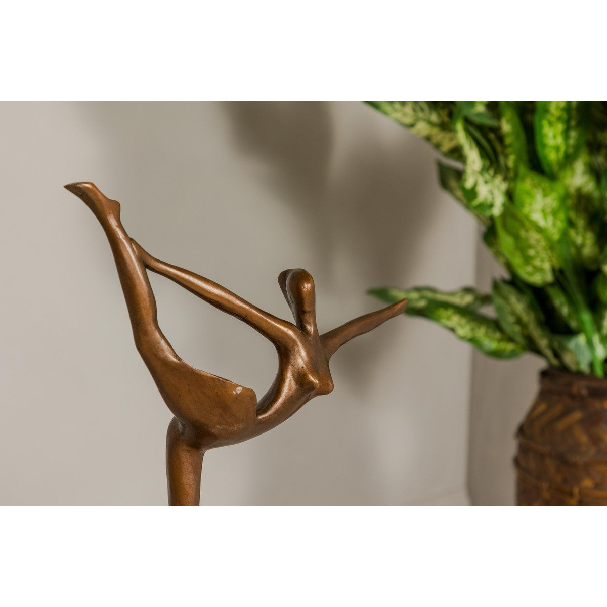 Contemporary Bronze Tabletop Abstract Ballerina Statue-9. Asian & Chinese Furniture, Art, Antiques, Vintage Home Décor for sale at FEA Home