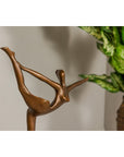 Contemporary Bronze Tabletop Abstract Ballerina Statue-9. Asian & Chinese Furniture, Art, Antiques, Vintage Home Décor for sale at FEA Home