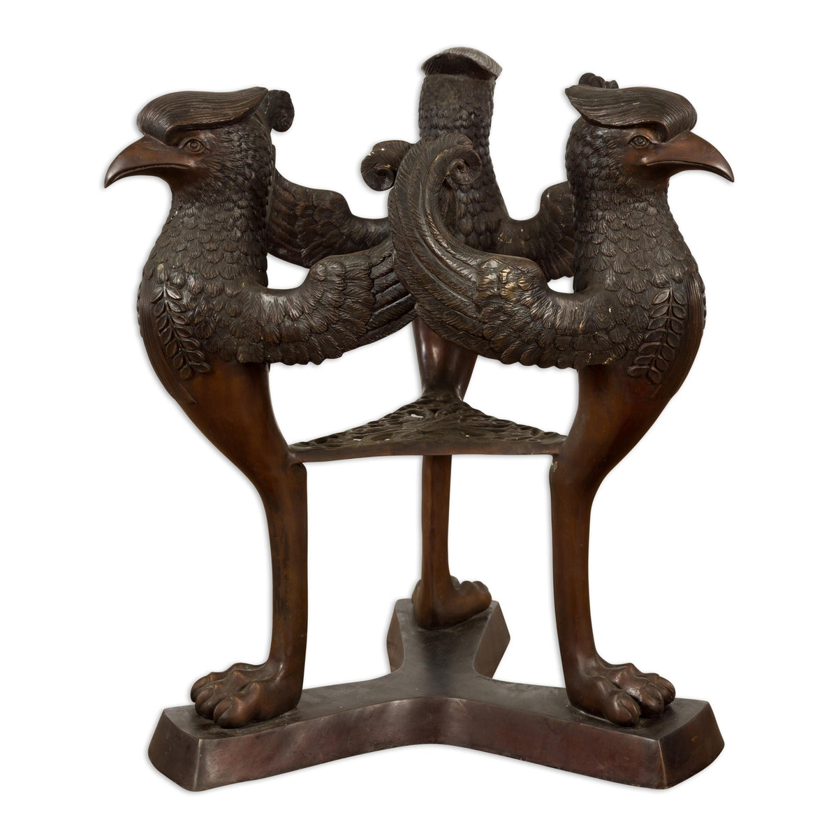 Contemporary Bronze Griffins Table Base-20. Asian & Chinese Furniture, Art, Antiques, Vintage Home Décor for sale at FEA Home
