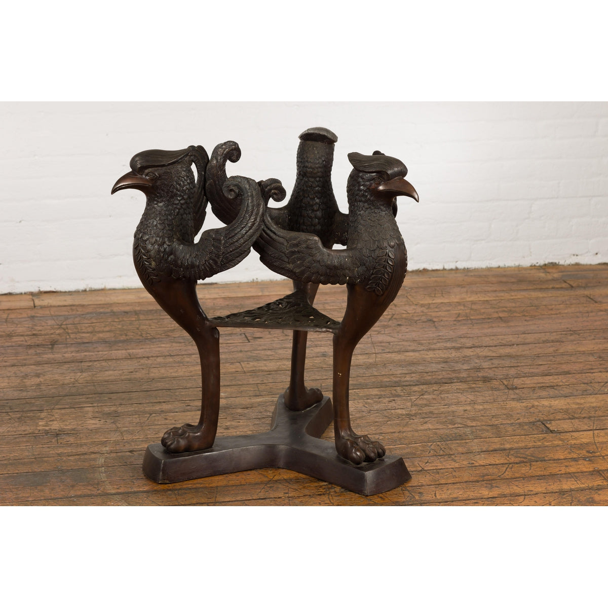 Contemporary Bronze Griffins Table Base-8. Asian & Chinese Furniture, Art, Antiques, Vintage Home Décor for sale at FEA Home