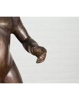 Classical Bronze Tabletop Statue of a Putto Holding a Frog-7. Asian & Chinese Furniture, Art, Antiques, Vintage Home Décor for sale at FEA Home