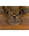 Bronze Triple Penguin Table Base with Gold Patina-10. Asian & Chinese Furniture, Art, Antiques, Vintage Home Décor for sale at FEA Home