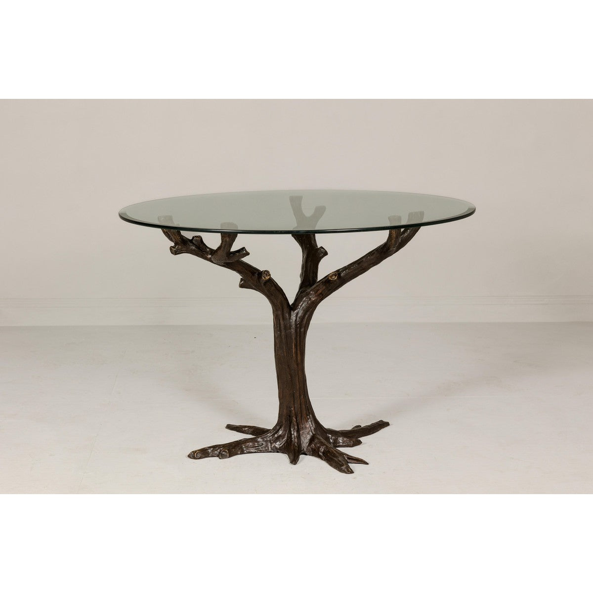 Bronze Tree Table in Brown Patina-2. Asian & Chinese Furniture, Art, Antiques, Vintage Home Décor for sale at FEA Home
