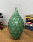 Round Green Snakeskin Design Vase with Small Narrow Neck, SKU , image 5