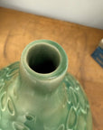 Round Green Snakeskin Design Vase with Small Narrow Neck, SKU , image 9