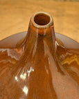 Rounded Brown and Blue Ceramic Vase with Narrow Neck, SKU , image 9