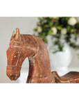 Rustic Vintage Carved Wooden Horse with Saddle on Stand, circa 1950-11. Asian & Chinese Furniture, Art, Antiques, Vintage Home Décor for sale at FEA Home