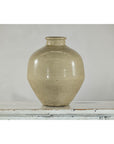 Sand-Colored Ceramic Vase with Rounded Shoulder and Tapered Base-10. Asian & Chinese Furniture, Art, Antiques, Vintage Home Décor for sale at FEA Home