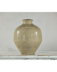 Sand-Colored Ceramic Vase with Rounded Shoulder and Tapered Base-11. Asian & Chinese Furniture, Art, Antiques, Vintage Home Décor for sale at FEA Home