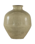 Sand-Colored Ceramic Vase with Rounded Shoulder and Tapered Base-15. Asian & Chinese Furniture, Art, Antiques, Vintage Home Décor for sale at FEA Home