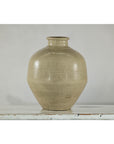 Sand-Colored Ceramic Vase with Rounded Shoulder and Tapered Base-9. Asian & Chinese Furniture, Art, Antiques, Vintage Home Décor for sale at FEA Home