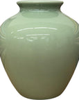 Seafoam Green Ceramic Vase with Rounded Silhouette, SKU , image 1