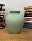 Seafoam Green Ceramic Vase with Rounded Silhouette, SKU , image 3