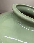 Seafoam Green Ceramic Vase with Rounded Silhouette, SKU , image 5