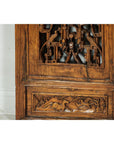 Set of Four Antique Architectural Panels with Carved Lattice and Figures-16. Asian & Chinese Furniture, Art, Antiques, Vintage Home Décor for sale at FEA Home